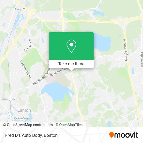 Fred D's Auto Body map