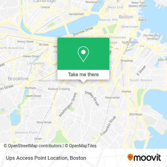 Ups Access Point Location map