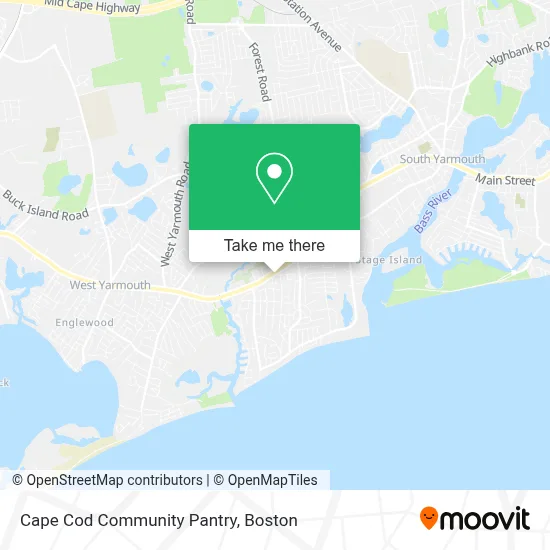 Cape Cod Community Pantry map