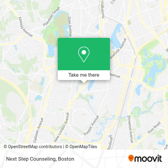 Next Step Counseling map