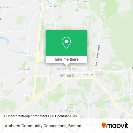 Amherst Community Connections map