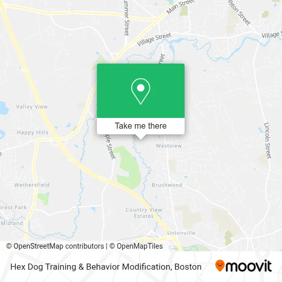 Hex Dog Training & Behavior Modification map