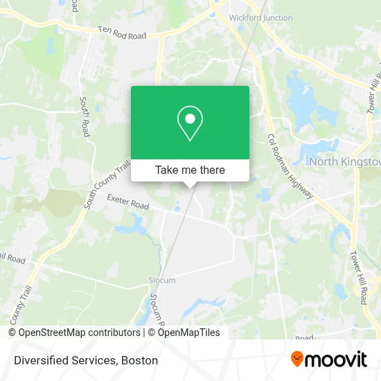 Diversified Services map