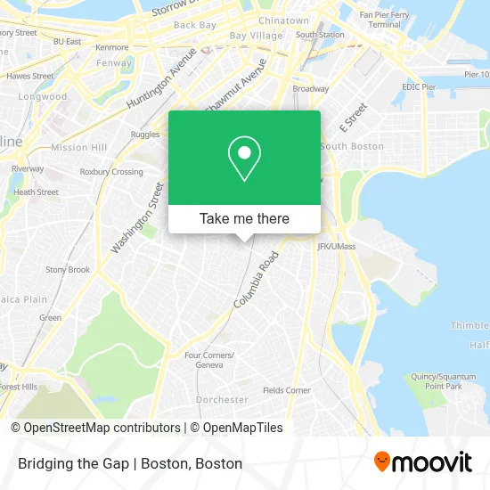 Bridging the Gap |  Boston map