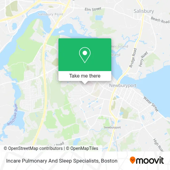 Incare Pulmonary And Sleep Specialists map