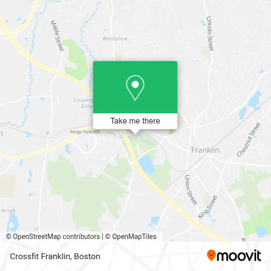 Crossfit Franklin map
