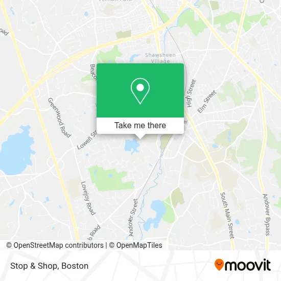 Stop & Shop map