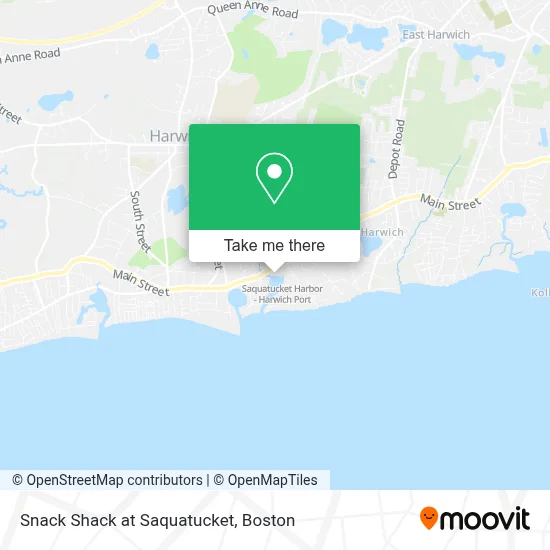 Snack  Shack at Saquatucket map