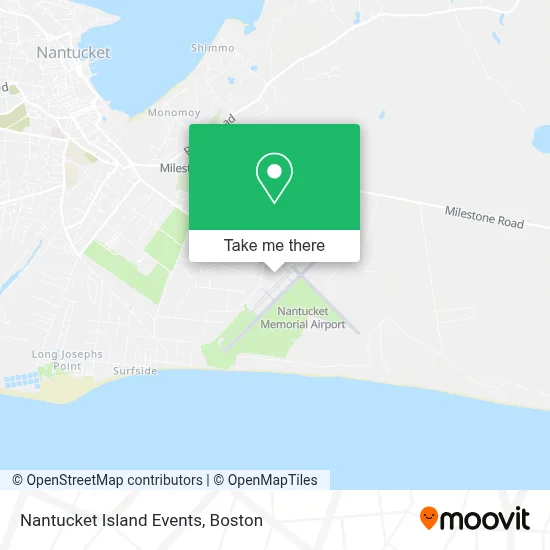 Nantucket Island Events map