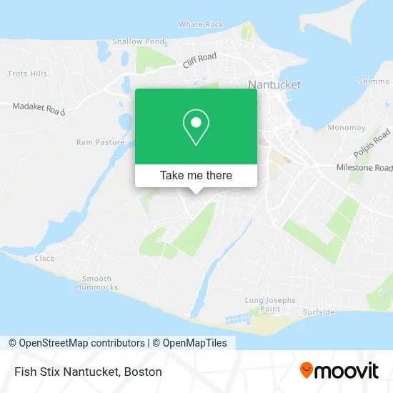 Fish Stix Nantucket map