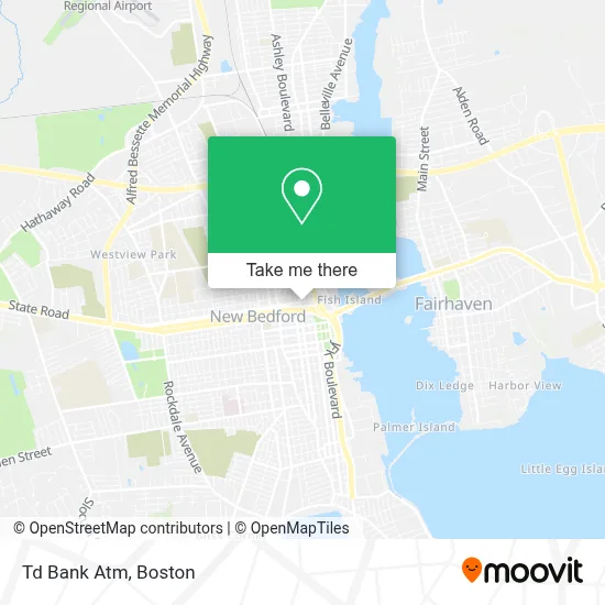 Td Bank Atm map
