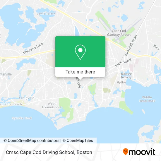 Cmsc Cape Cod Driving School map