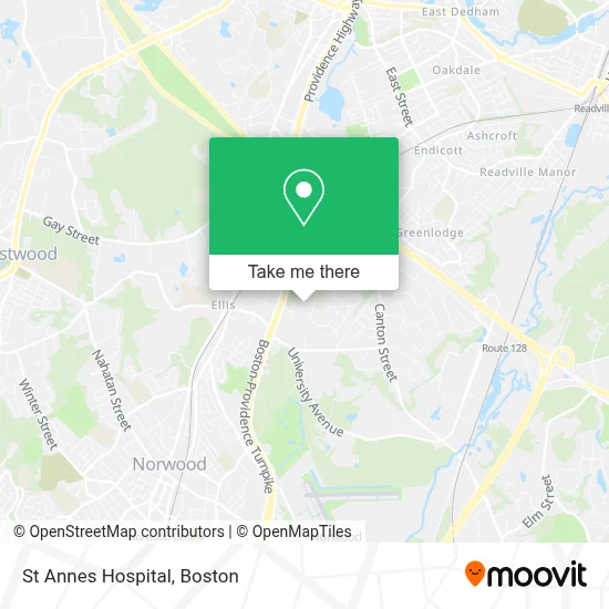 St Annes Hospital map