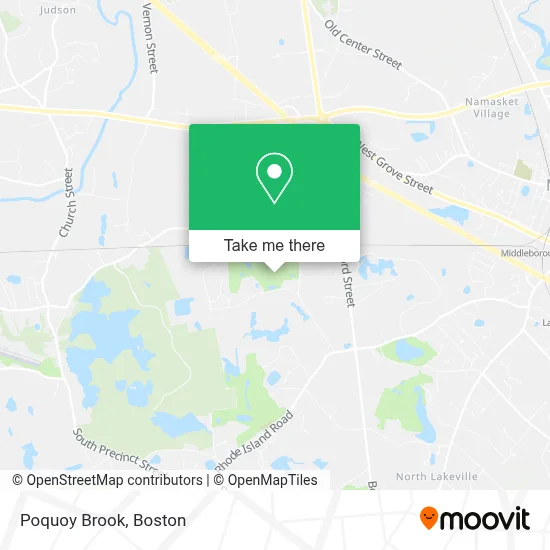 Poquoy Brook map
