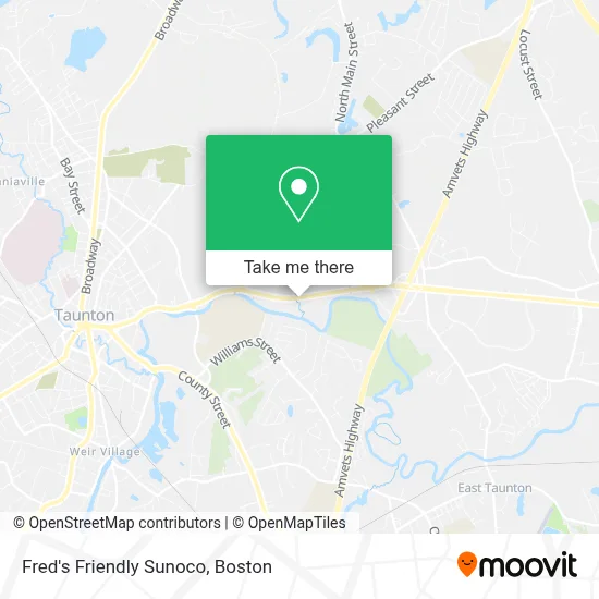 Fred's Friendly Sunoco map