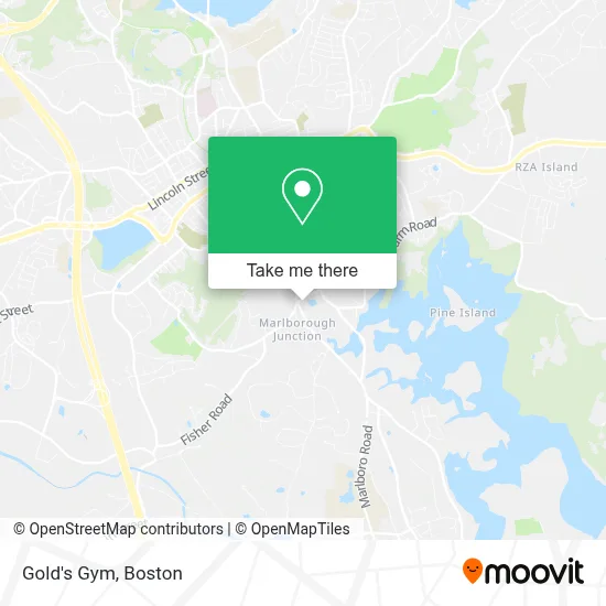 Gold's Gym map