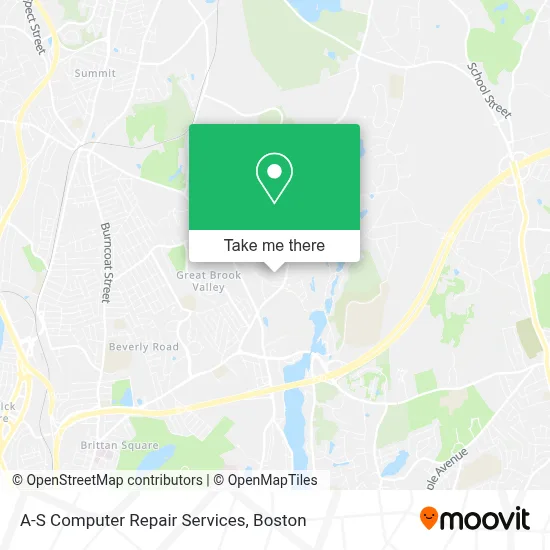 A-S Computer Repair Services map
