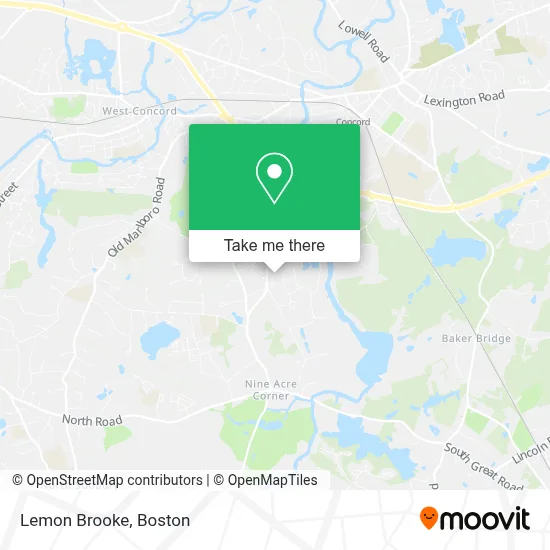 Lemon Brooke map