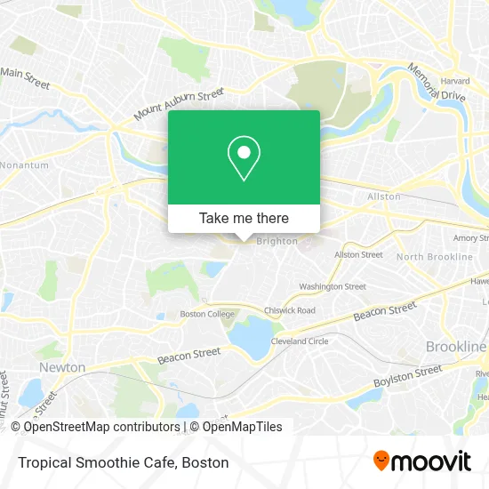 Tropical Smoothie Cafe map