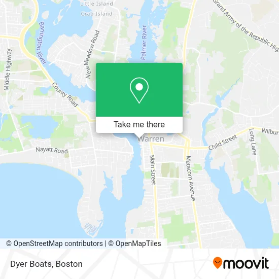 Dyer Boats map