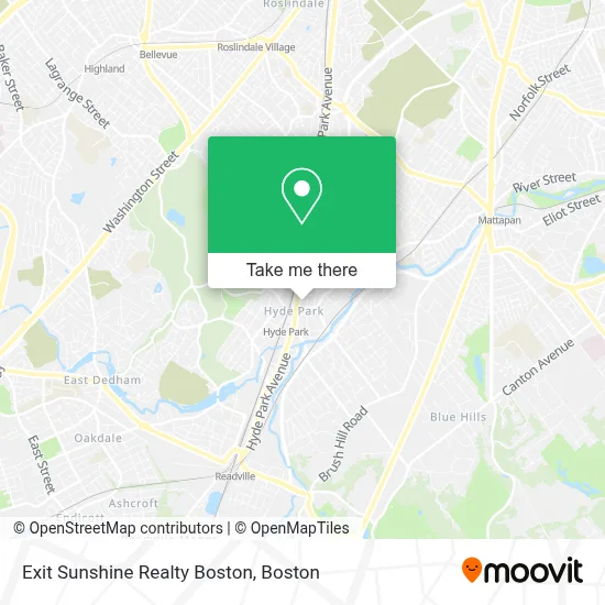 Exit Sunshine Realty Boston map