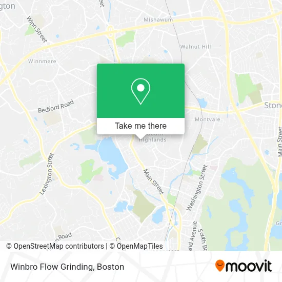 Winbro Flow Grinding map