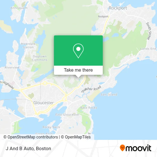 J And B Auto map