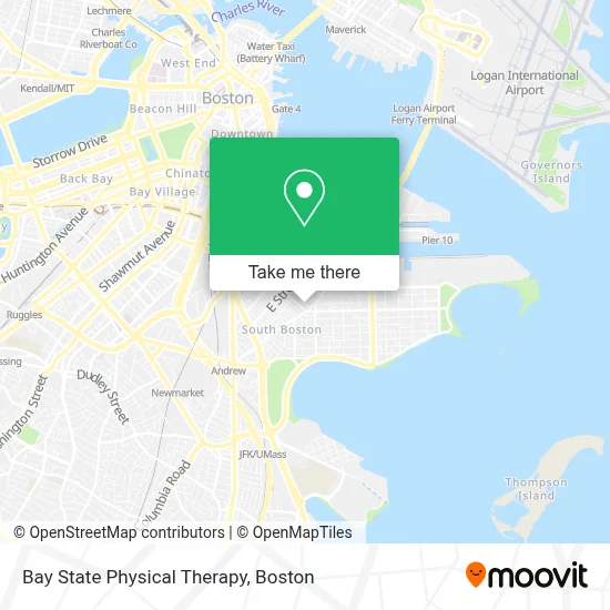 Bay State Physical Therapy map