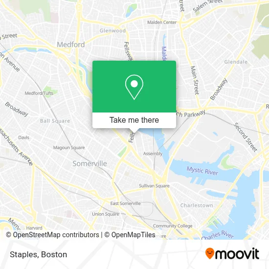 Staples map