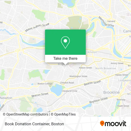 Book Donation Container map