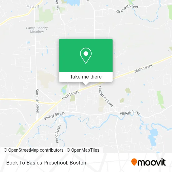 Back To Basics Preschool map