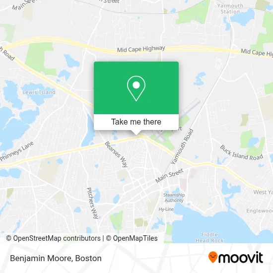 Benjamin Moore map