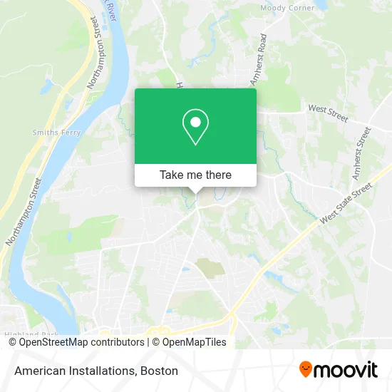American Installations map