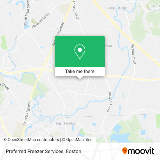 Preferred Freezer Services map