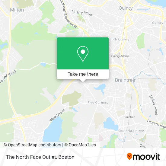 The North Face Outlet map