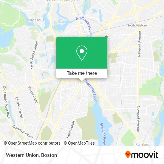 Western Union map