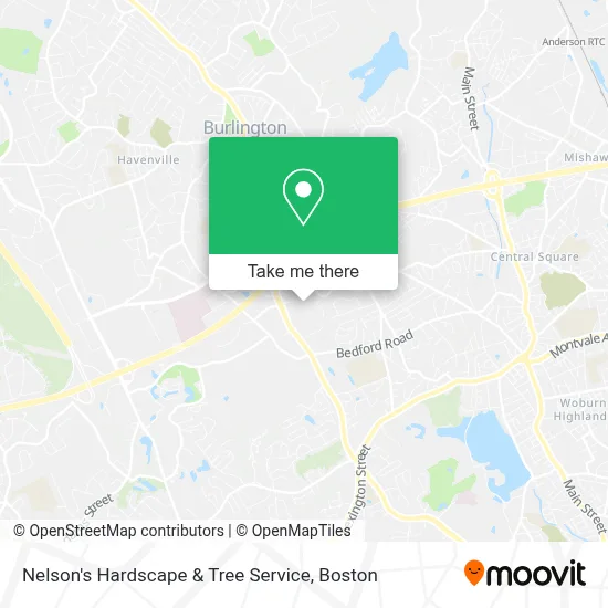 Nelson's Hardscape & Tree Service map