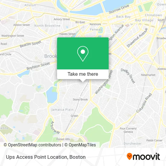 Ups Access Point Location map