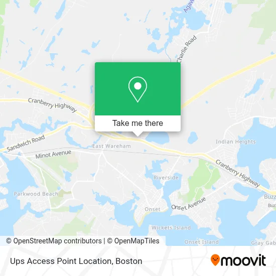 Ups Access Point Location map