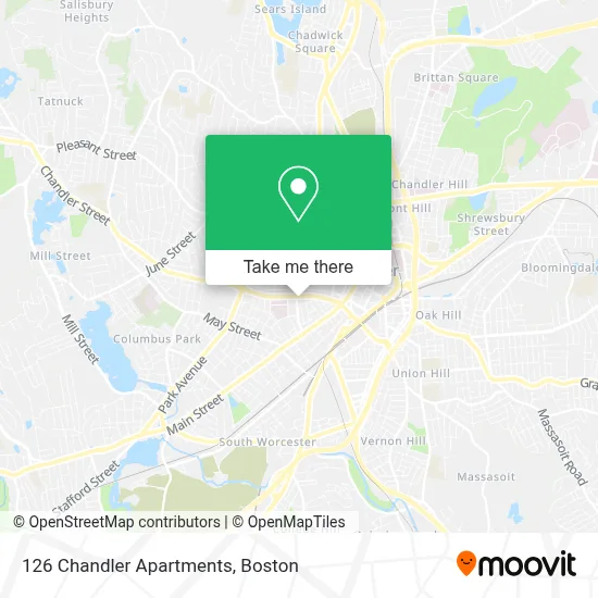 126 Chandler Apartments map
