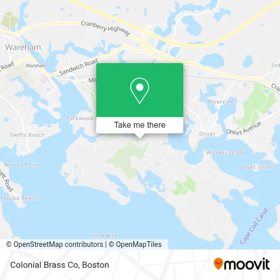 Colonial Brass Co map