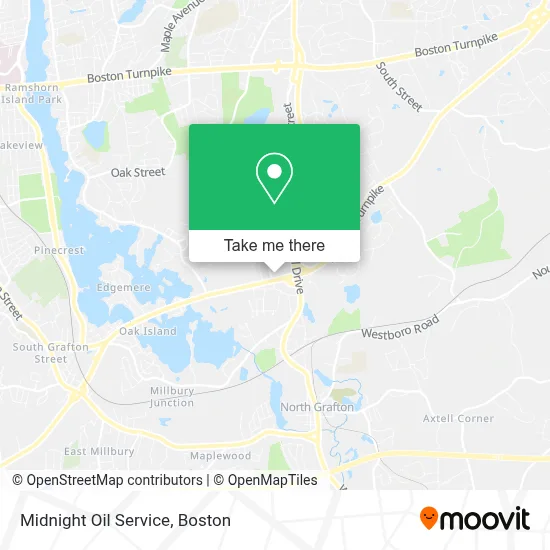 Midnight Oil Service map