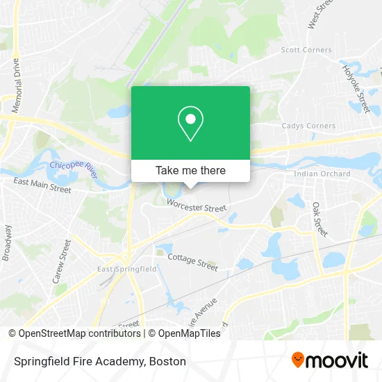Springfield Fire Academy map