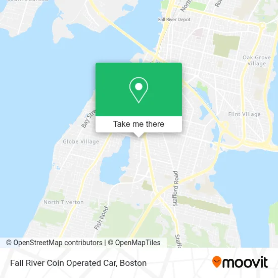 Fall River Coin Operated Car map