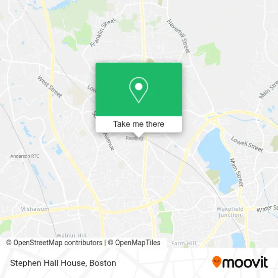 Stephen Hall House map