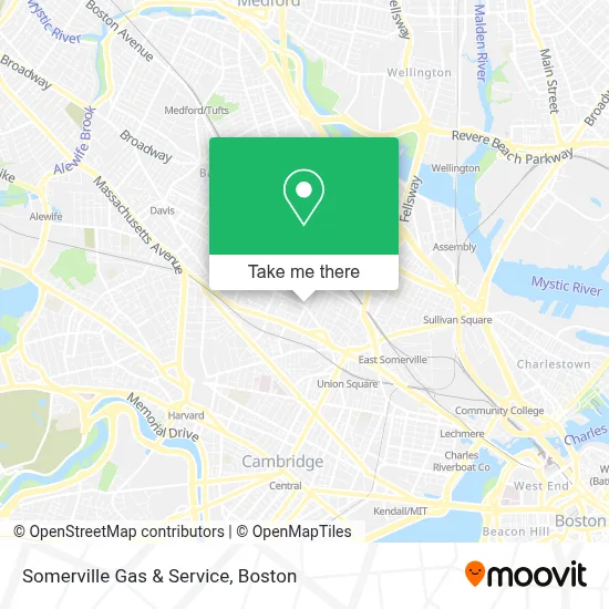 Somerville Gas & Service map