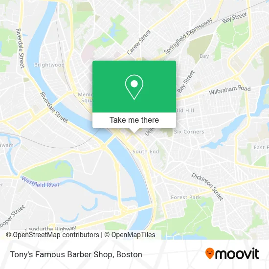 Tony's Famous Barber Shop map