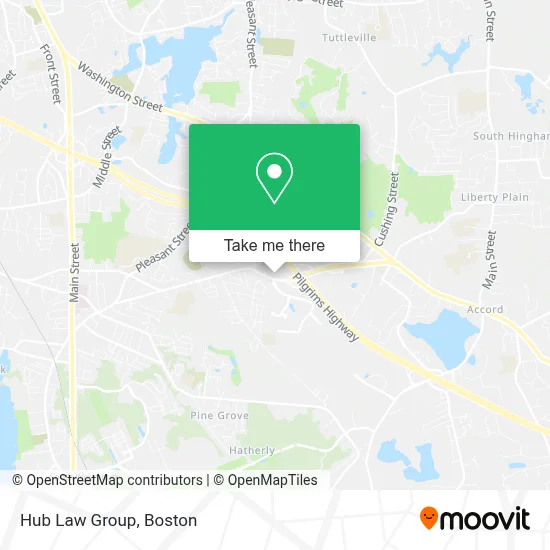 Hub Law Group map