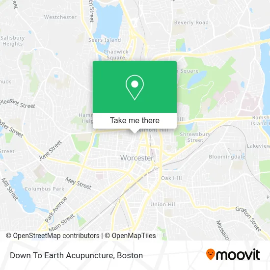 Down To Earth Acupuncture map