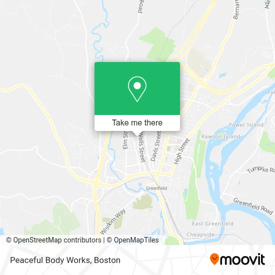 Peaceful Body Works map